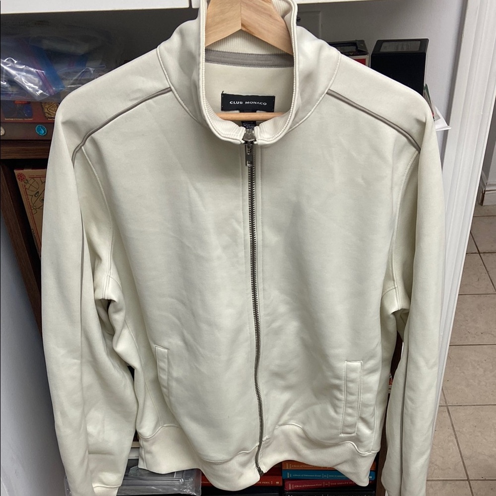 Vintage Club Monaco Cream Men's Track Jacket